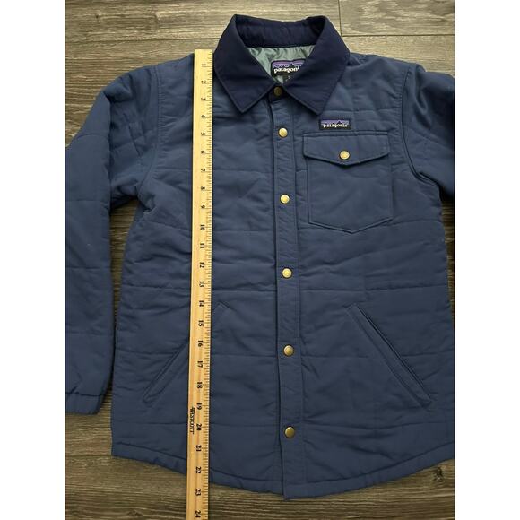 Patagonia Boys' Quilted Shacket size Large Blue - Picture 2 of 6